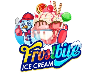 Frostbite Ice Cream logo design by Suvendu