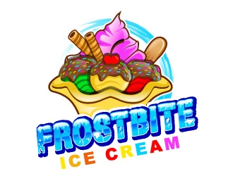 Frostbite Ice Cream logo design by Suvendu