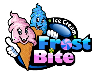 Frostbite Ice Cream logo design by LucidSketch