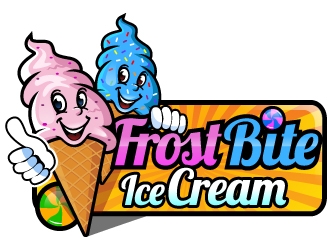 Frostbite Ice Cream logo design by LucidSketch