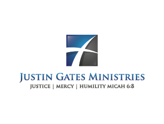 Justin Gates Ministries    Justice | Mercy | Humility   Micah 6:8 logo design by mhala