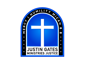 Justin Gates Ministries    Justice | Mercy | Humility   Micah 6:8 logo design by Ultimatum