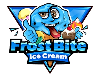 Frostbite Ice Cream logo design by Suvendu