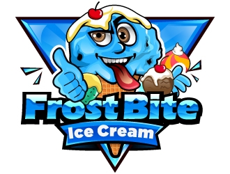 Frostbite Ice Cream logo design by Suvendu