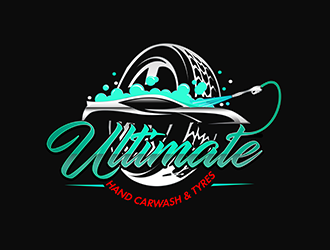 Ultimate Hand Carwash & Tyres logo design by 3Dlogos