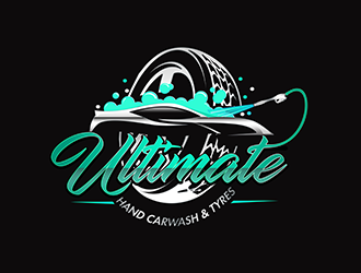 Ultimate Hand Carwash & Tyres logo design by 3Dlogos