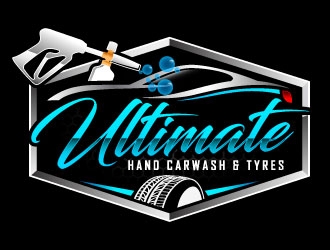Ultimate Hand Carwash & Tyres logo design by daywalker
