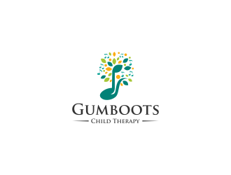 Gumboots Child Therapy logo design by haidar