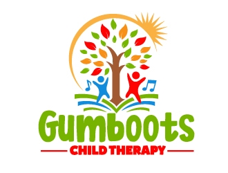 Gumboots Child Therapy logo design by AamirKhan
