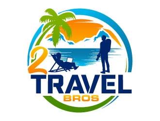 2 Travel Bros logo design by daywalker