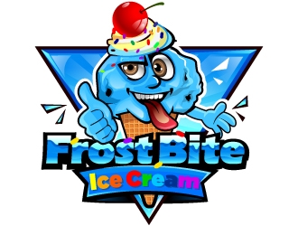 Frostbite Ice Cream logo design by Suvendu
