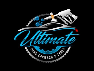 Ultimate Hand Carwash & Tyres logo design by daywalker