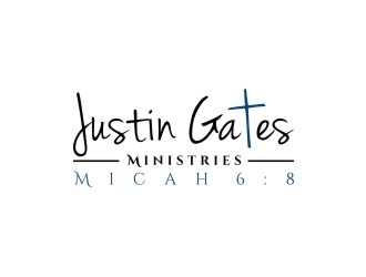 Justin Gates Ministries    Justice | Mercy | Humility   Micah 6:8 logo design by sodimejo