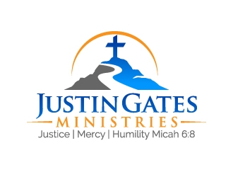 Justin Gates Ministries    Justice | Mercy | Humility   Micah 6:8 logo design by jaize
