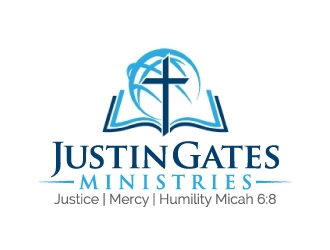 Justin Gates Ministries    Justice | Mercy | Humility   Micah 6:8 logo design by jaize