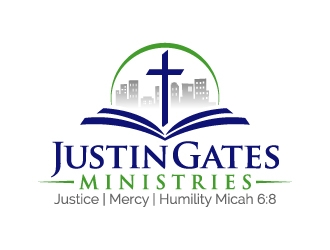 Justin Gates Ministries    Justice | Mercy | Humility   Micah 6:8 logo design by jaize