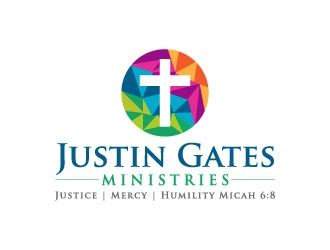 Justin Gates Ministries    Justice | Mercy | Humility   Micah 6:8 logo design by J0s3Ph