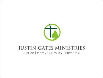Justin Gates Ministries    Justice | Mercy | Humility   Micah 6:8 logo design by bunda_shaquilla