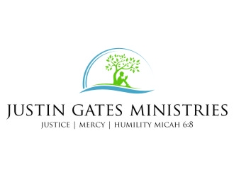 Justin Gates Ministries    Justice | Mercy | Humility   Micah 6:8 logo design by jetzu