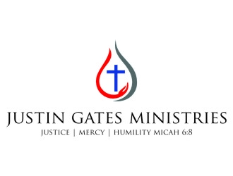 Justin Gates Ministries    Justice | Mercy | Humility   Micah 6:8 logo design by jetzu