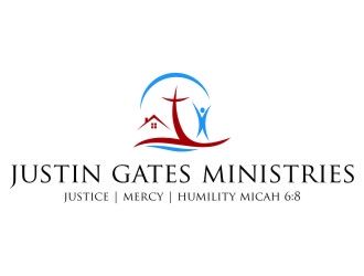 Justin Gates Ministries    Justice | Mercy | Humility   Micah 6:8 logo design by jetzu