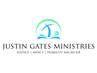 Justin Gates Ministries    Justice | Mercy | Humility   Micah 6:8 logo design by jetzu