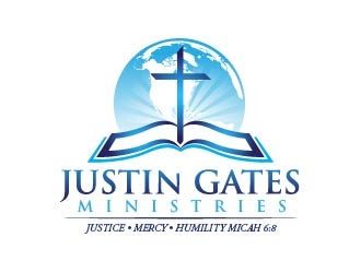 Justin Gates Ministries    Justice | Mercy | Humility   Micah 6:8 logo design by usef44