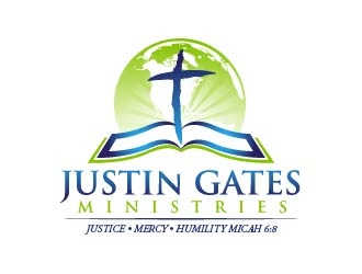 Justin Gates Ministries    Justice | Mercy | Humility   Micah 6:8 logo design by usef44