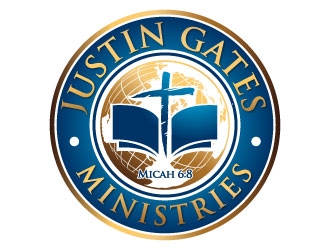 Justin Gates Ministries    Justice | Mercy | Humility   Micah 6:8 logo design by J0s3Ph