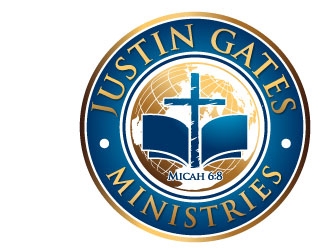 Justin Gates Ministries    Justice | Mercy | Humility   Micah 6:8 logo design by J0s3Ph