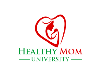 Healthy Mom University logo design by Gwerth