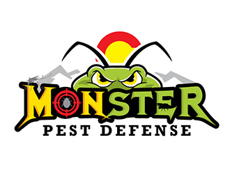 Monster Pest Defense logo design by gogo
