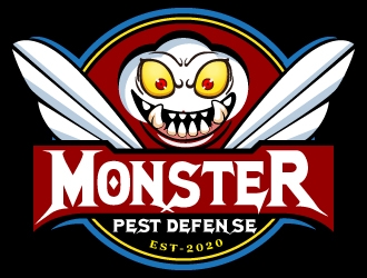 Monster Pest Defense logo design by Suvendu