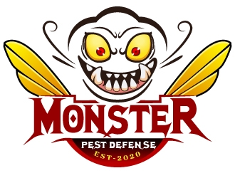 Monster Pest Defense logo design by Suvendu