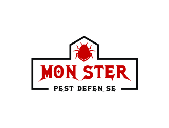 Monster Pest Defense logo design by mbamboex