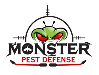Monster Pest Defense logo design by frontrunner