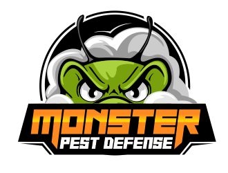 Monster Pest Defense logo design by veron