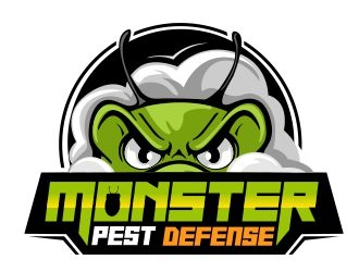 Monster Pest Defense logo design by veron