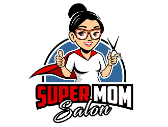 Super Mom Salon logo design by haze
