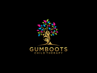 Gumboots Child Therapy logo design by domerouz