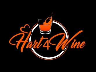 Hart4Wine logo design by AamirKhan