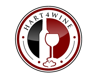 Hart4Wine logo design by AamirKhan