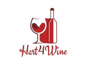 Hart4Wine logo design by ruki