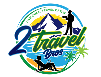 2 Travel Bros logo design by gogo