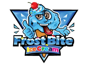 Frostbite Ice Cream logo design by Suvendu