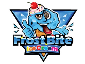 Frostbite Ice Cream logo design by Suvendu