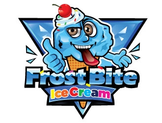 Frostbite Ice Cream logo design by Suvendu