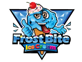 Frostbite Ice Cream logo design by Suvendu