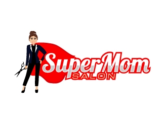 Super Mom Salon logo design by AamirKhan