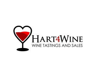 Hart4Wine logo design by serprimero